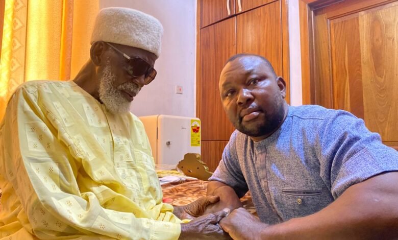 The National Chief Imam with Mr Mensah at his residence at Fadama