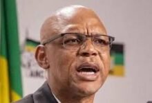 Pule Mabe said he was stepping down from the ANC executive committee, but "not because he is guilty"