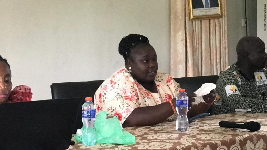 Ms Juliet Akorfa Akorlie addressing participants in the workshop