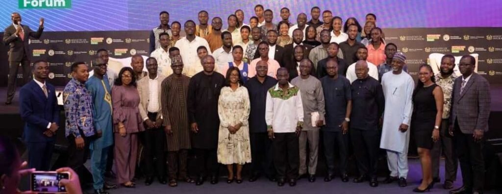 • Dr Richard Ampofo Boadu (middle) with the stakeholders at the forum