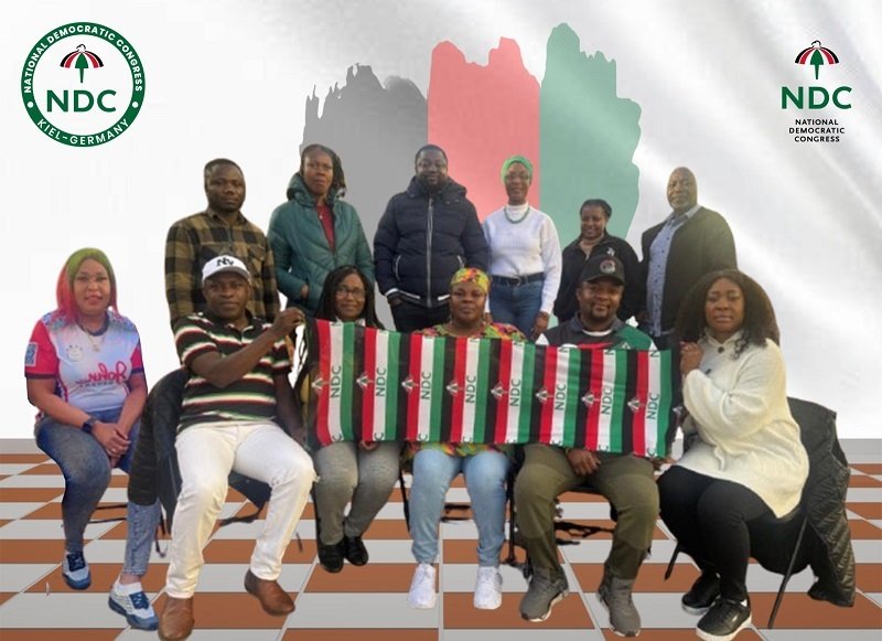 • The chairman (in black cap) flanked by some executives and members of the chapter