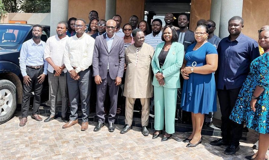 • Maame Esi Bordah-Quayson (fourth from right) with other stakeholders after the meeting