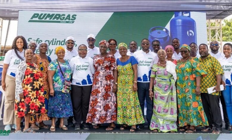 • Some of the beneficiaries with officials of Puma Energy at the event