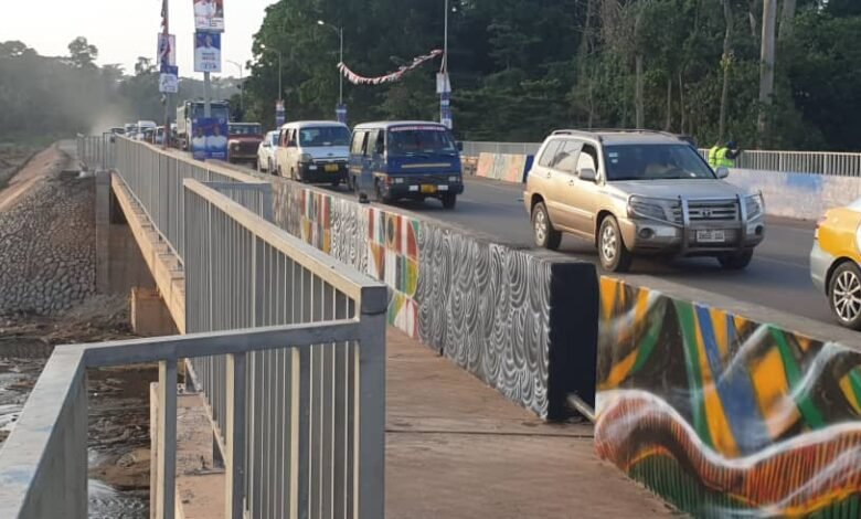 The bridge at Atafoa commissioned by the president