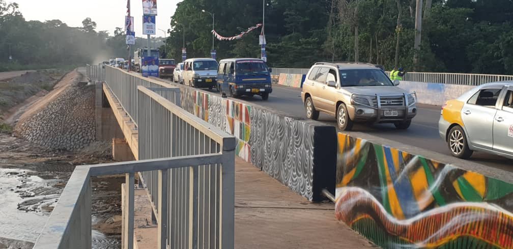 The bridge at Atafoa commissioned by the president