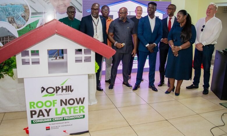 • Dr Agyapong (fourth from right) with other dignitaries at the launch