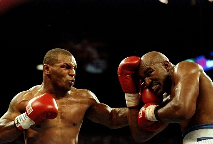 • Flashback: Mike Tyson (left) vs Evander Holyfield in 1997