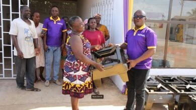 • Ms Kuutor (right), Manager of Tarkwa Mine