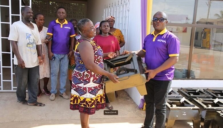 • Ms Kuutor (right), Manager of Tarkwa Mine