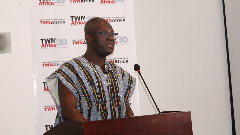 Mr Charles Abugre delivering the lecture Photo: Ebo Gorman