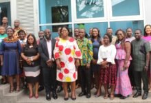 • Ms Abena Afriyie Appiah (middle) with the participants after the workshop in Accra. Photo: Ebo Gorman