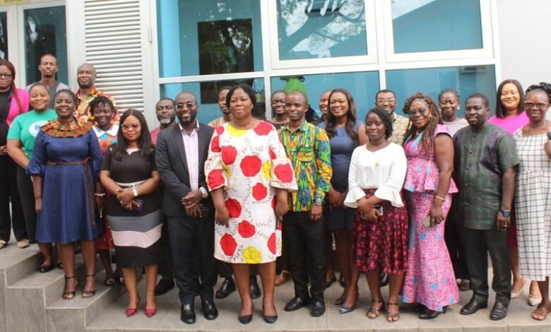 • Ms Abena Afriyie Appiah (middle) with the participants after the workshop in Accra. Photo: Ebo Gorman