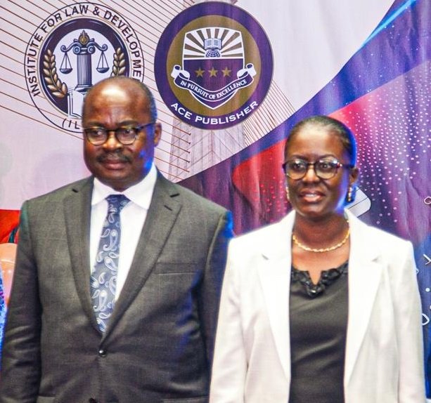 • Rev. Mrs Appiah-Adu (left) with Dr Addison after the launch