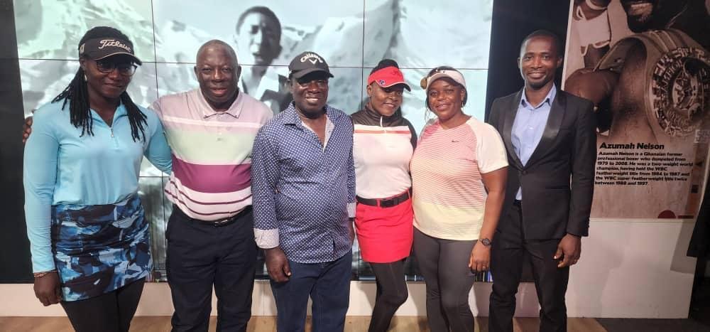 • Some PGA Executives with some female golfers