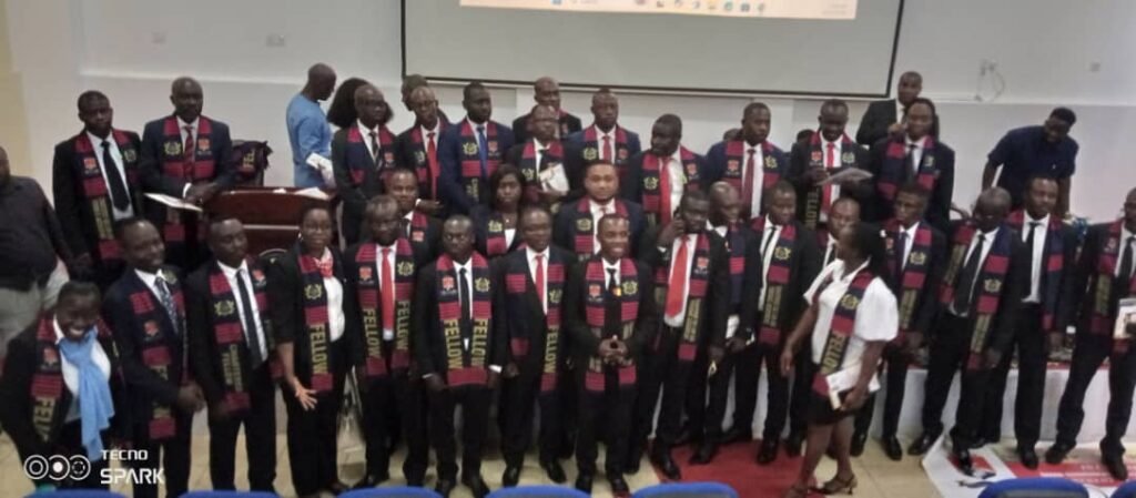 • The graduands after the ceremony