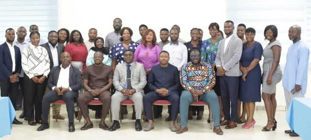 • Mr Larry George Botchwey (seated middle) with the participants