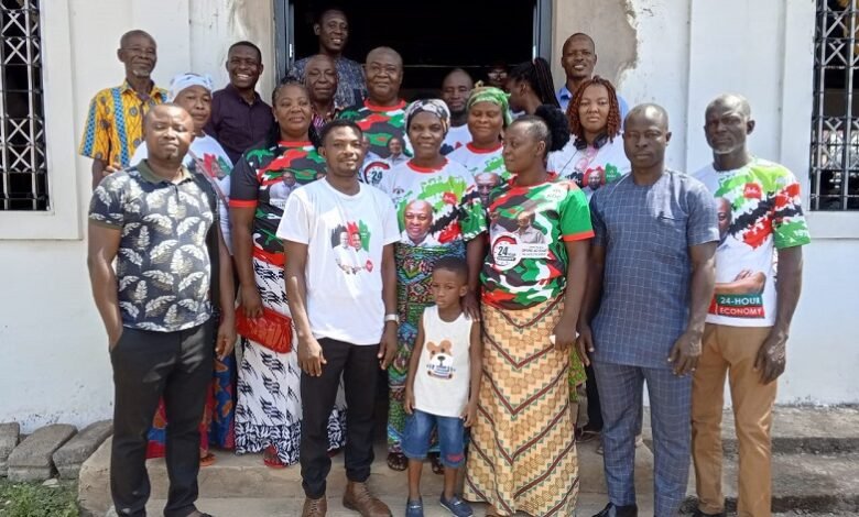 • The Emmanuel Estates branch executives of the National Democratic Congress after the church service