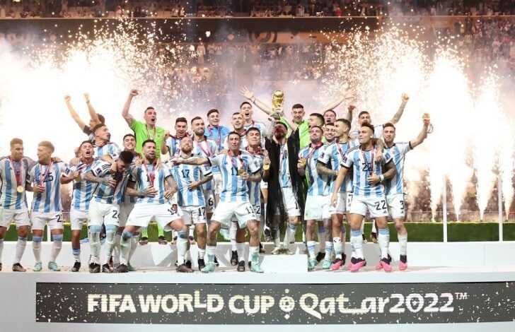 • Argentina celebrate the 2022 FIFA World Cup