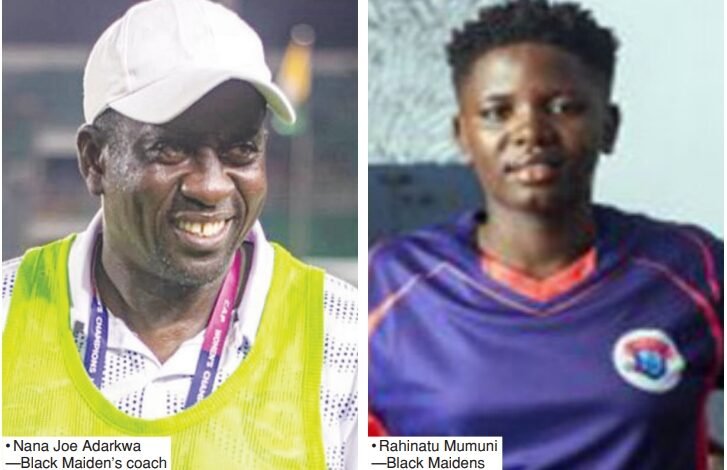 Nana Joe Adarkwa —Black Maiden's coach