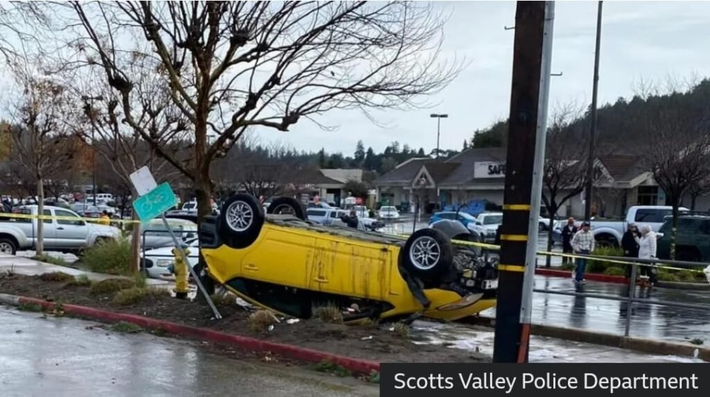 A scene after the natural disaster