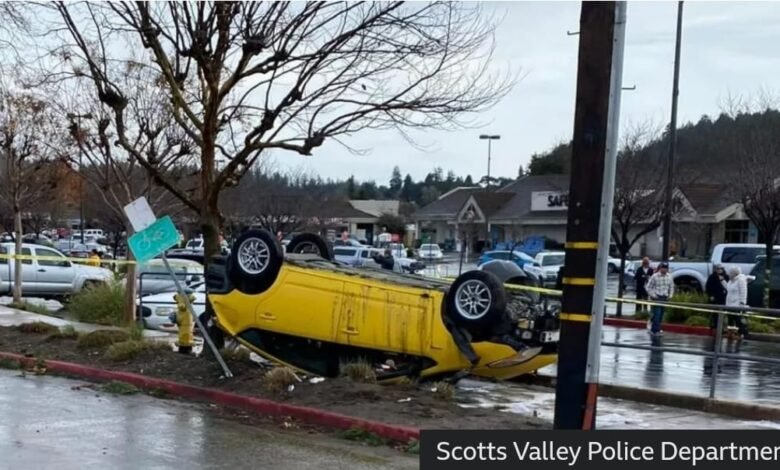 A scene after the natural disaster