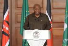 • President John Mahama addressing the African Union Heads of States and Governments at the AU