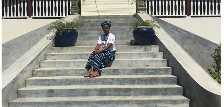 • The writer reflecting on the history at the iconic steps of King Prempeh I’s home in Les Mamelles, Seychelles –where the exiled King spent 24 years embodying resilience and shaping a legacy that endures
