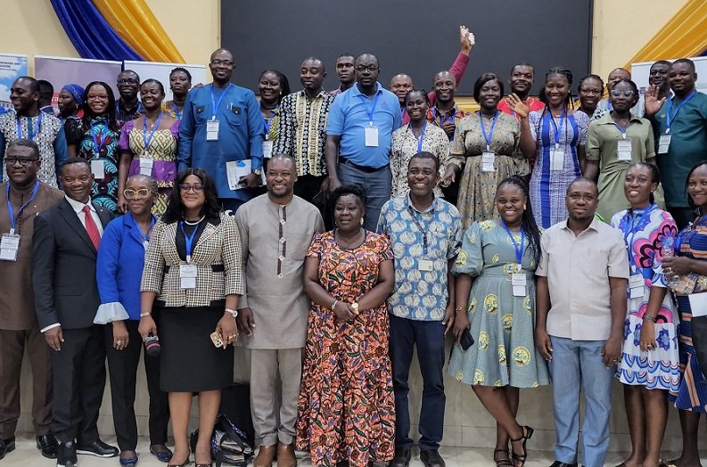 Dr Simon-Peter Kafui Aheto (third from right) with other dignitaries and some participants after the ceremony