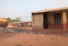 Refuse dump at the Adabase Junior High School