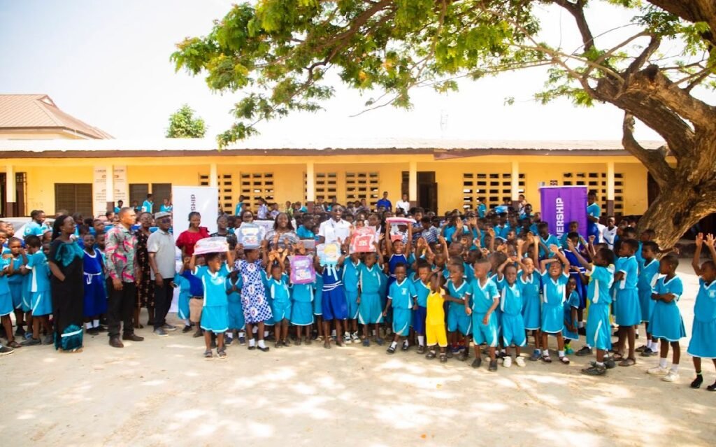• Officials of Karpowership, La Bawaleshie School, and the children displaying the items