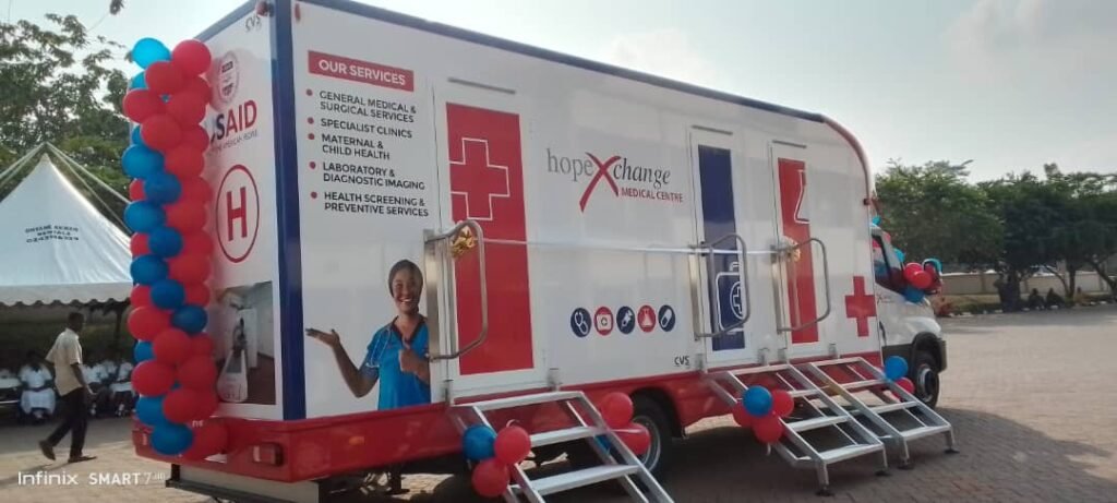 • The mobile clinic van