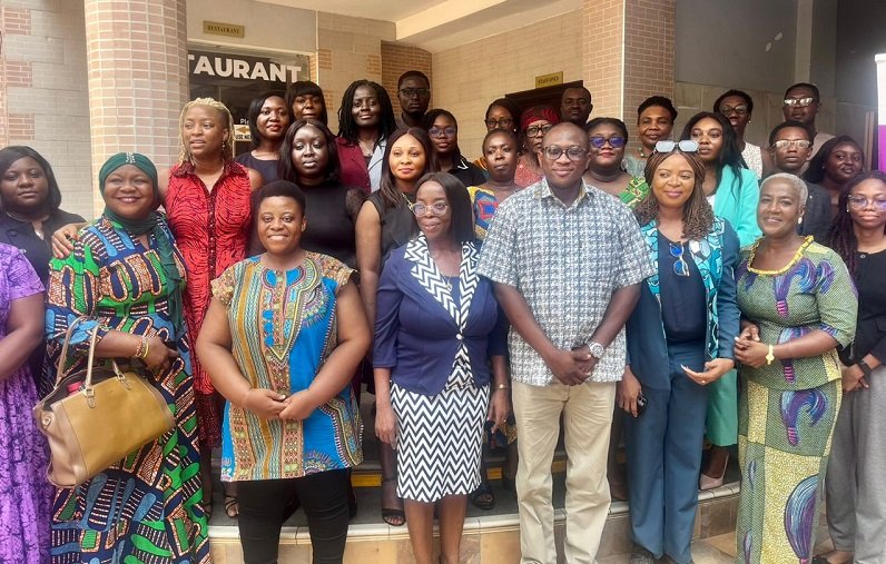 • Mrs Patricia Blankson Akakpo (middle) with other participants Photo: Stephanie Birikorang