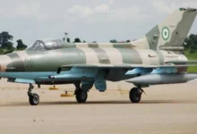 • Nigerian millitary jet