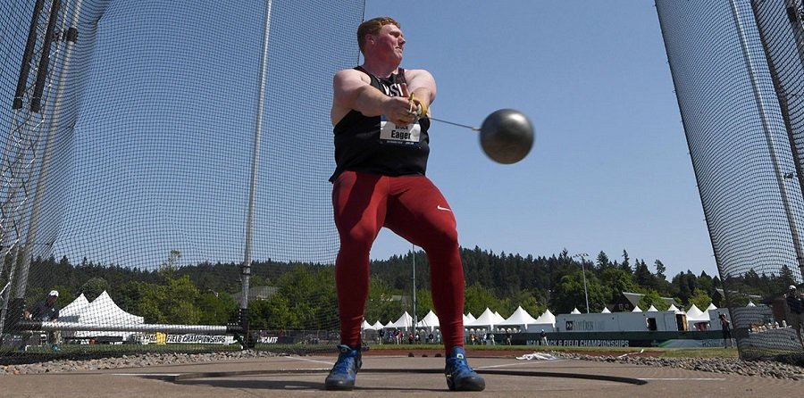 • A hammer throw