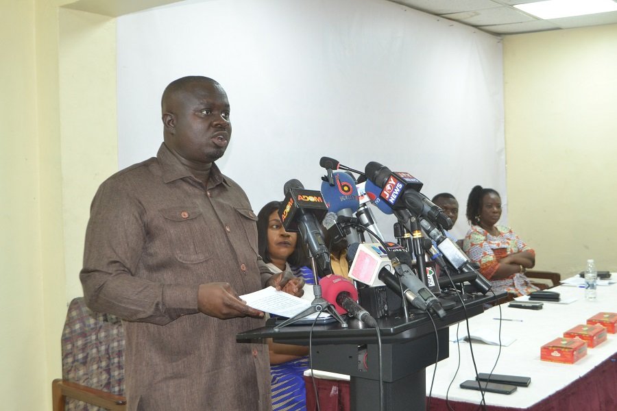 • Mr Albert Dwumfour speaking at the conference Photo: Victor A. Buxton