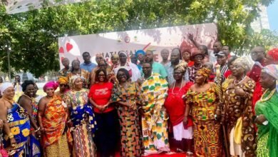• Ms Ablah Dzifa Gomashie (middle) with other dignitaries after the programme Photo: Stephanie Birikorang
