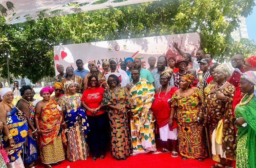• Ms Ablah Dzifa Gomashie (middle) with other dignitaries after the programme Photo: Stephanie Birikorang