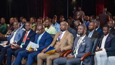 Mr Tamaklo (seated second from right) at the Down Stream Dialogue