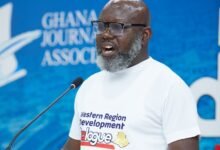 • Mr Desmond Cudjoe (inset) addressing participants in the forum