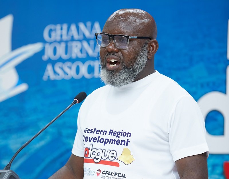 • Mr Desmond Cudjoe (inset) addressing participants in the forum