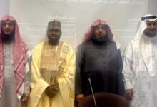 • Dr Ishmael (second from left) with the panel of judges