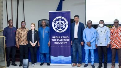 • Ms Dispert (third from left) and other stakeholders at the dialogue session