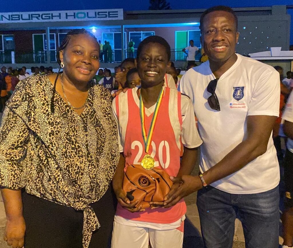 MVP Ms Acquah with Madam Commodore-Toppar (left) and Mr Gadagbui