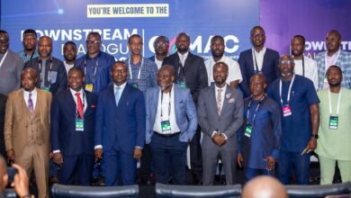 • Mr Jinapor (third from left front row) with Mr Tamaklo (front row left) and Dr Oppong (front, fourth left) and other dignitaries at the programme