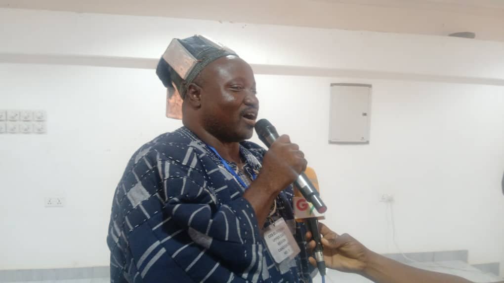 Pe Adiali Ayagitam III speaking after his emphatic victory in the Council of State elections in the Upper East
