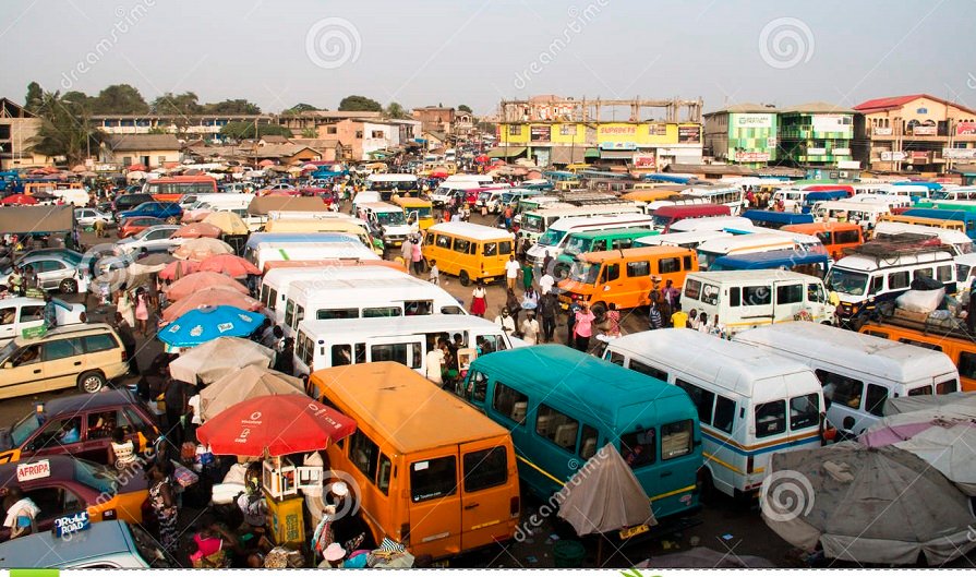 • A trotro station