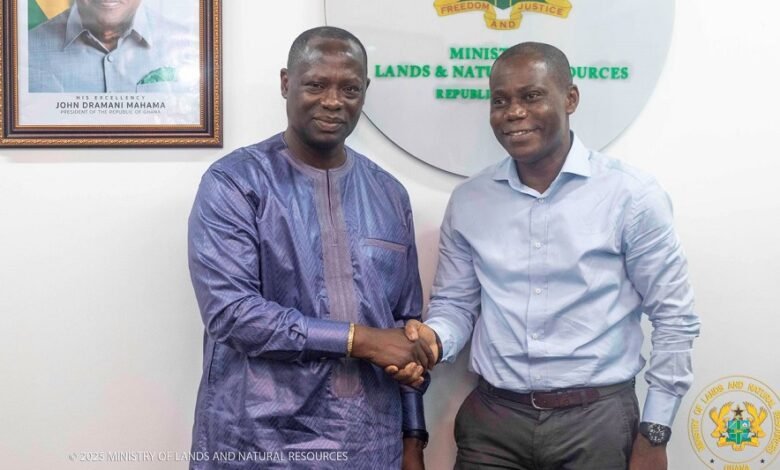 Mr Emmanuel Armah-Kofi Buah (left) with Mr Elliott Twum