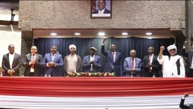 • Kenya and Sudan leaders at the meeting