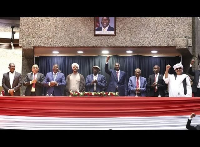 • Kenya and Sudan leaders at the meeting