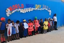 • Some of the pupils of the school dressed to mimic the characters in their favourite books